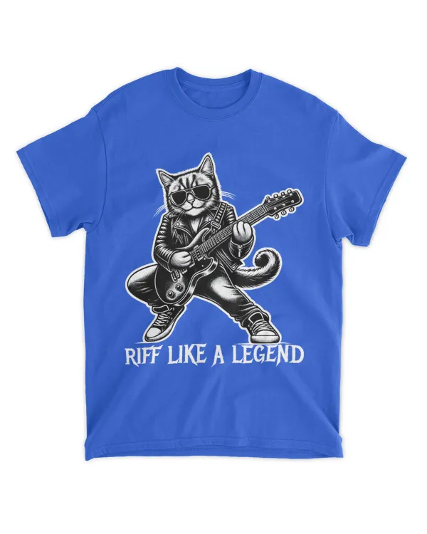 Riff Like A Legend - Cool Cat Playing Guitar