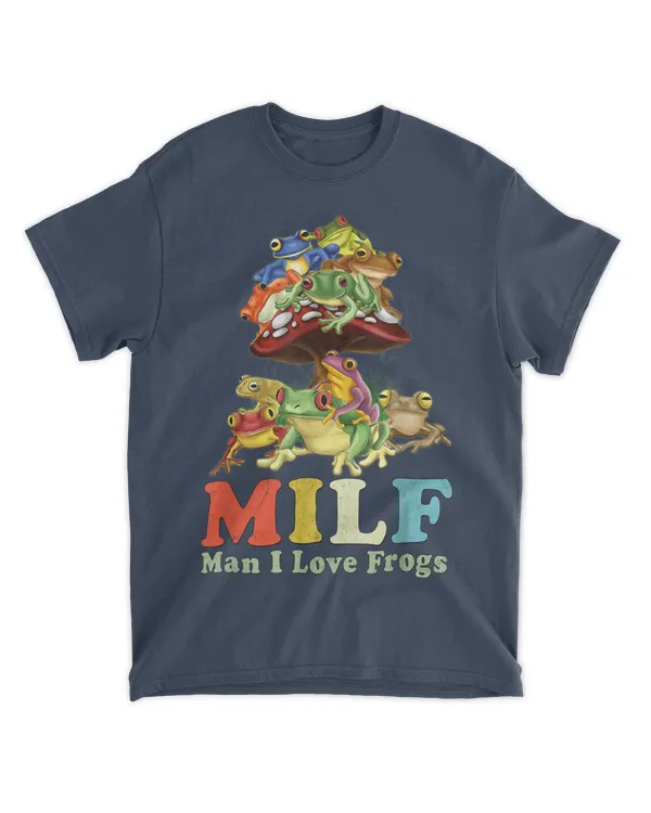 Frog Lover Cottage core Clothes Women MILF Man I Love Frogs T-Shirt