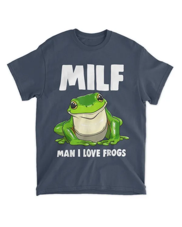 Funny Man I Love Frogs Tee Shirts Frog Love T-Shirt