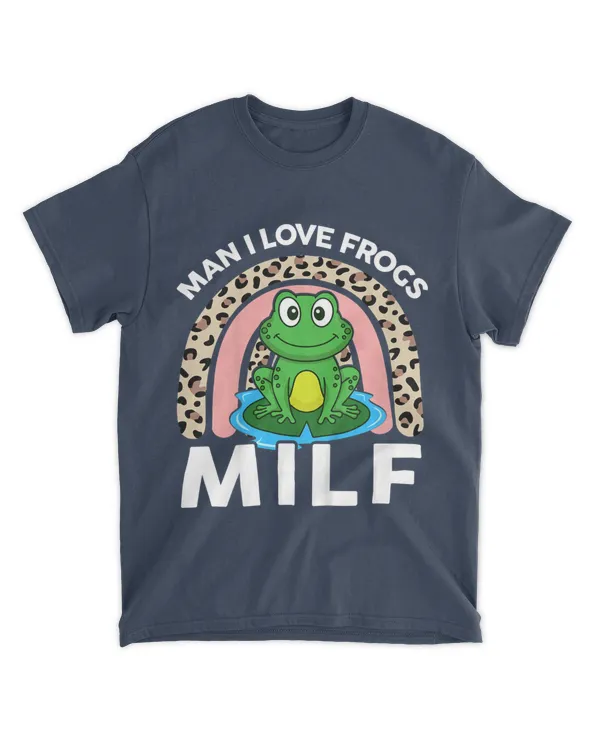 Man I Love Frogs T-Shirts Women Herpetology Cute Frog Kawaii T-Shirt