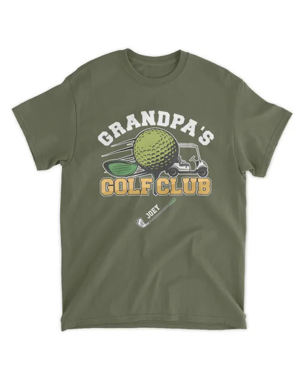 Grandpa's Golf Club Gift For Dad Father's Day Birthday Gift - Personalized Shirt - Gifts For Grandpa, Gifts Idea For Grandpa