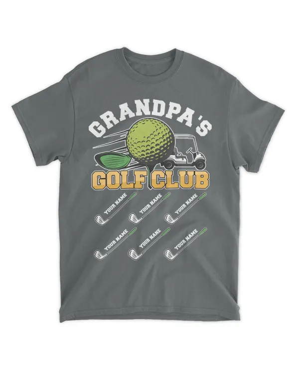 Grandpa's Golf Club Gift For Dad Father's Day Birthday Gift - Personalized Shirt, Gifts For Dad, Gifts Idea For Dad, Father's Day Gift - Unisex Standard T-Shirt Unisex Standard T-Shirt