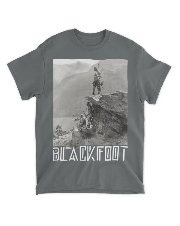 Blackfoot Native American Indians At Glacier National Park Premium T-shirt