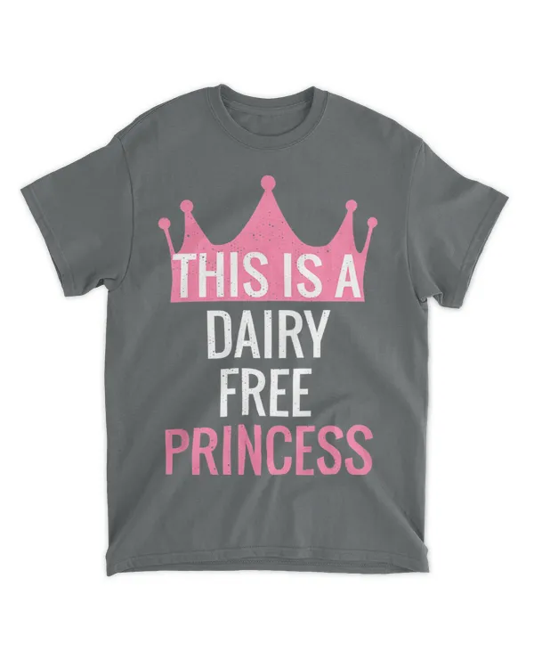 No Dairy Free Princess Crown Tee Dairy Allergy Design T-shirt