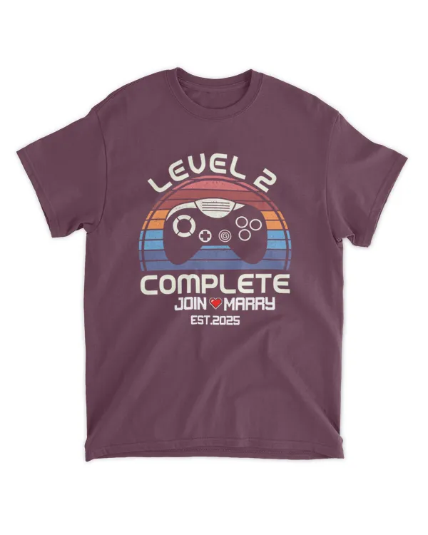 Retro Game Level Complete Anniversary Gift Husband Wife Couple Personalized Shirt, Gifts for Husband, Gift idea for Husband