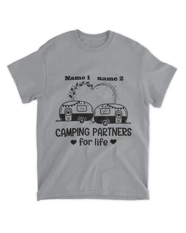 Camping Partners Couple Custom