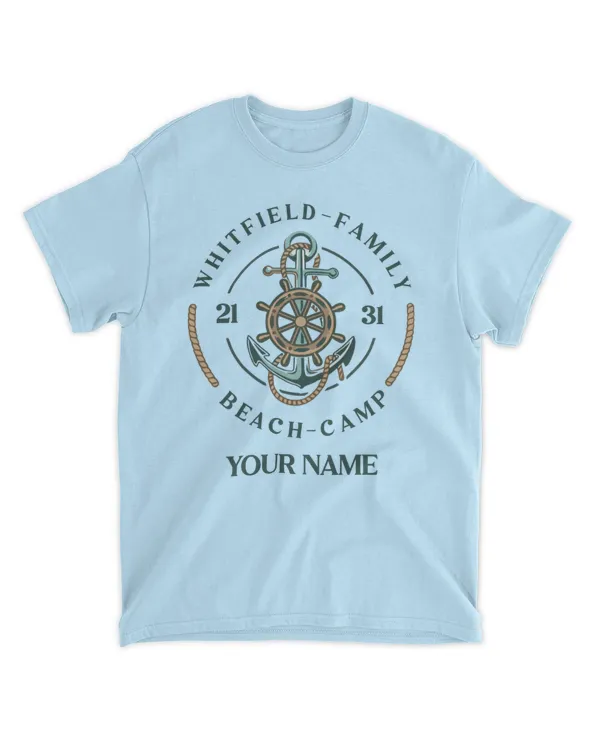 Family Nautical Matching Son Beach Personalized T-Shirt, Gifts For Son, Gifts Idea For Son