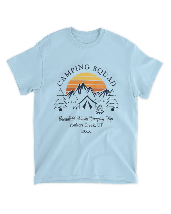 Retro Family Camping Squad Custom Grandson T-Shirt, Gifts For Grandson, Gifts Idea For Grandson
