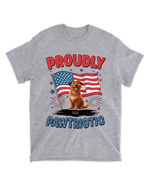 Proudly Pawtriotic - Personalized, Gifts For Dog Lovers, Gifts Idea For Dog Lovers