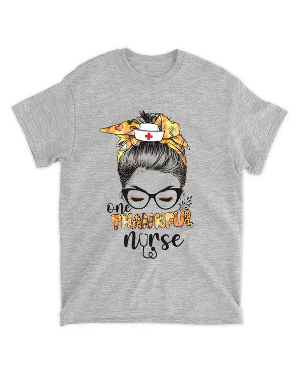 One Thankful Nurse Messy Bun