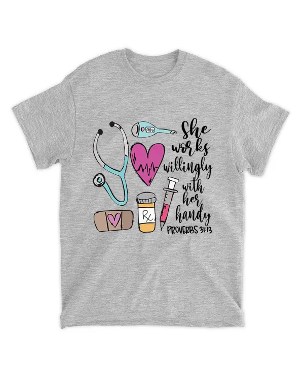 She Works Willingly with Her Handy