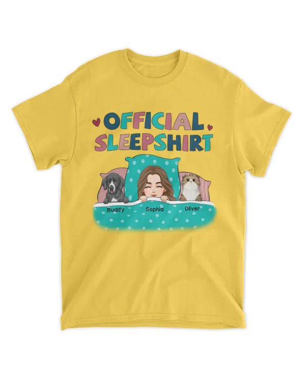 Official Sleepshirt Cute Version - Personalized Shirt, Gift For Cat Lovers, Gift Idea For Cat Lovers