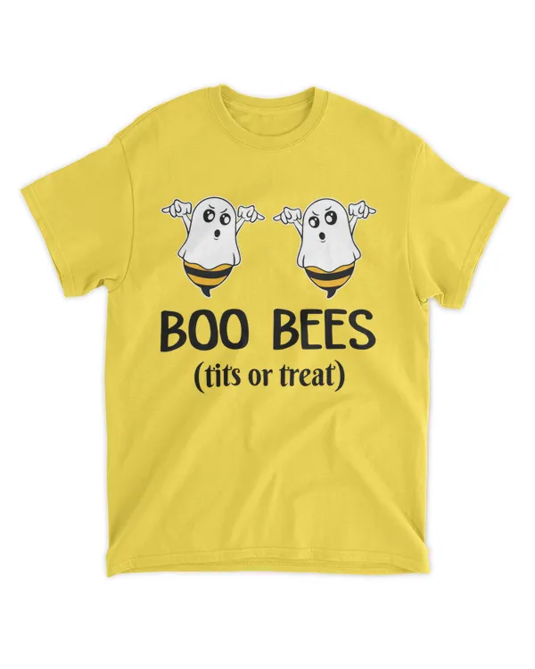 Spooky Ghost Boo Bees T-shirt Tits Or Treat