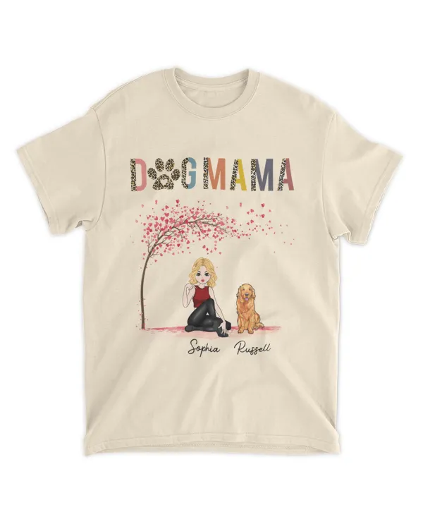 Dog Mama - Personalized Shirt - Gift For Dog Lovers, Gift Idea For Dog Lovers