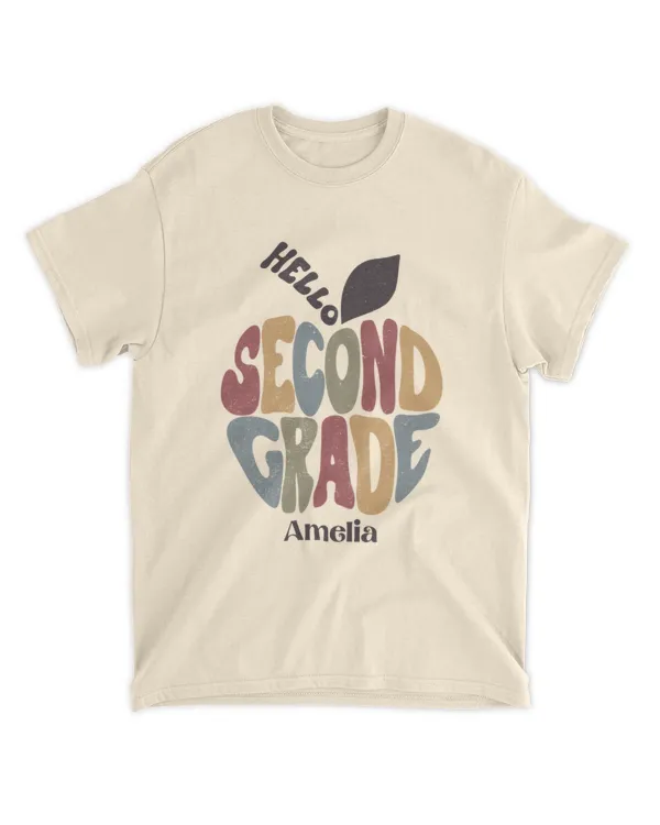 Modern Rainbow Teacher Add Your Name T-Shirt, Gifts For Back to School, Gifts Idea For Back to School