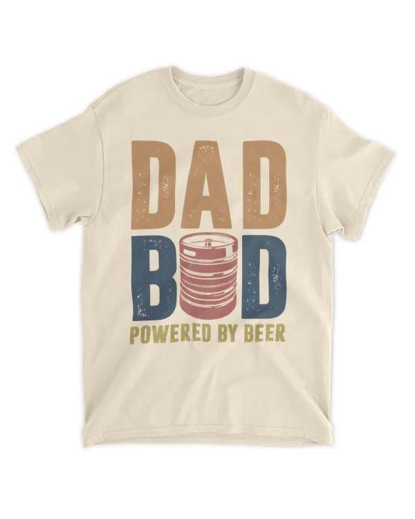 Dad Boy Powered by Beer Shirt, Dad Shirt, Dad Bod Shirt, Funny Dad Bod, Dad Beer Shirt, Father's Day T Shirt
