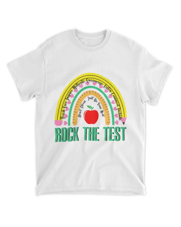 RD Rainbow Rock The Test, Testing Teacher Gift, Test Day Crew, Test Day Teacher, State Testing Teacher Gift