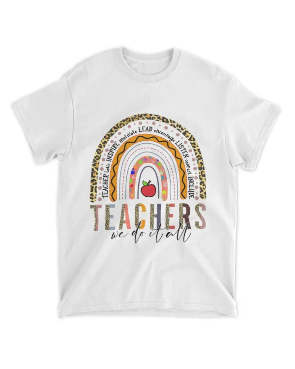 RD Teachers Do It All Shirt, Teachers We Do It All Boho Rainbow Shirt