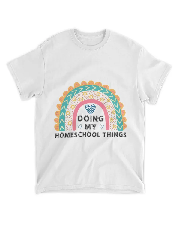 RD Doing My Homeschool Things Shirt, Leopard Rainbow T-Shirt, Back to School Shirt, Mother’s Day