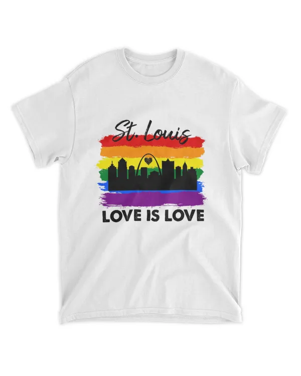 Your City St Louis Gay Pride T-Shirt, LGBT Shirt, Gay Pride Shirt, Equality Tee, Love Is Love, Love Wins, Rainbow Pride Shirt, Pride Parade T-Shirt