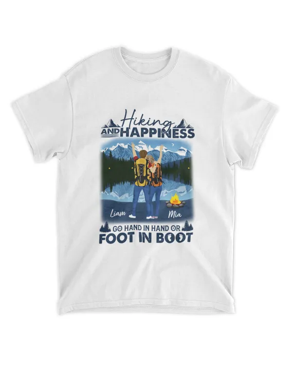 Hiking Couple Go Hand In Hand Shirt