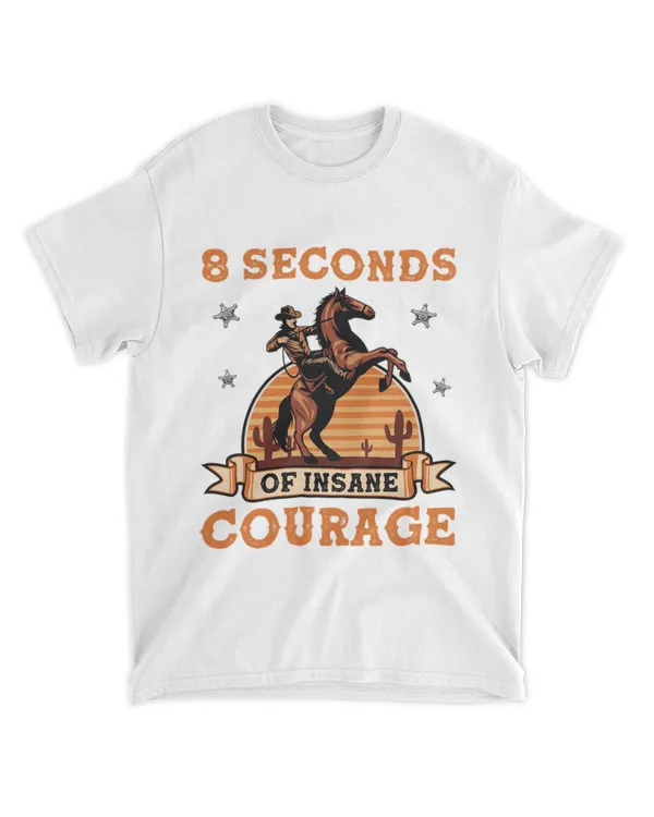 RD Bull Riding 8 Seconds of Insane Courage Cowboy Western Shirt