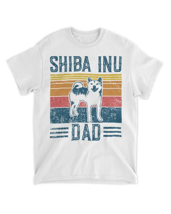 Dog  Crypto Doge Papa - Vintage Shiba Inu Dad T-Shirt