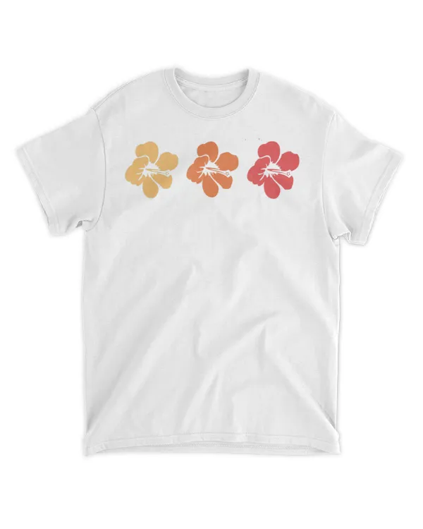 Distressed Haleiwa Hawaiian Flowers