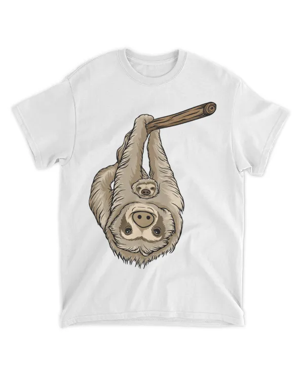 Cute Sloth Cartoon Shirt (7)