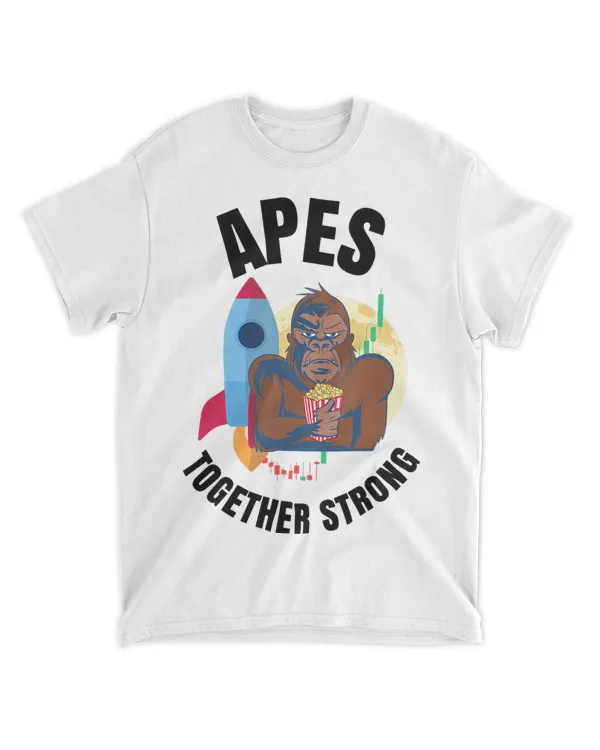 Apes Together Strong To The Moon Stock Market Meme Stonks 21