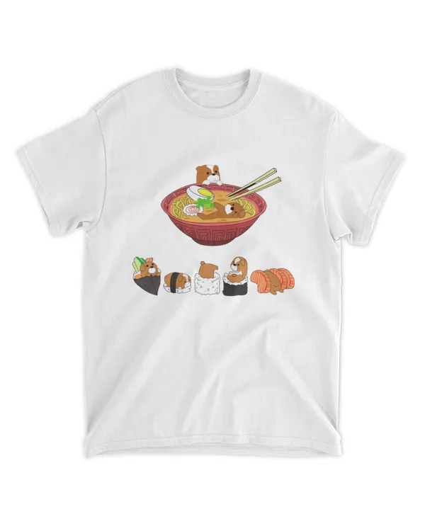 Funny Sushi and Ramen With Bulldog