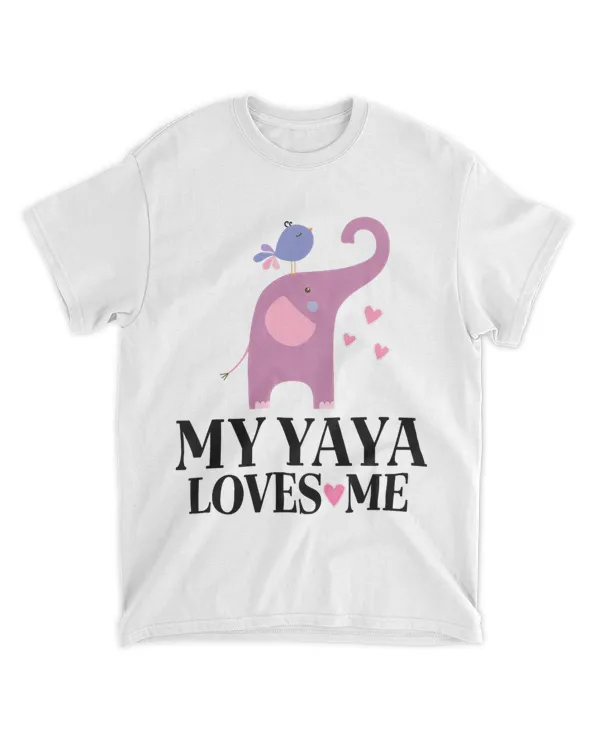 Kids My Yaya Loves Me Grandchild Elephant
