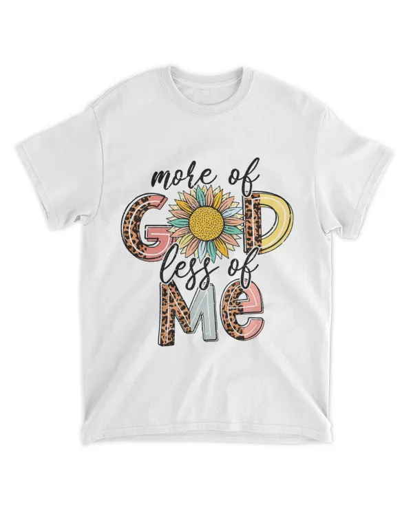 Leopard Sunflower More Of God Less Of Me Christian Religious