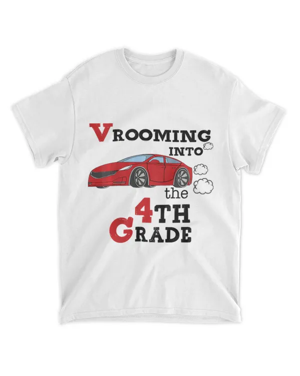 Kids Vrooming into the 4th Grade school for boys kids
