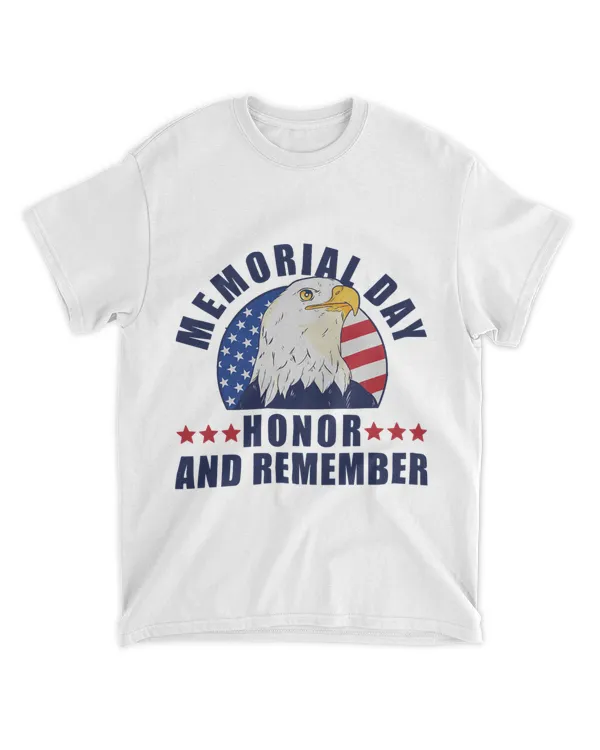 Memorial Day Honor And Remember Bald Eagle Patriotic