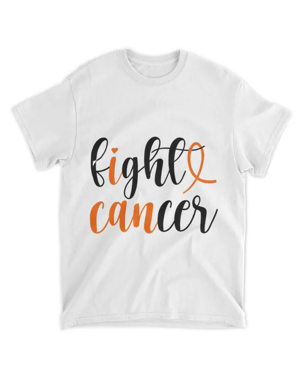 Fight Cancer I Can Survivor Orange Ribbon Kidney Cancer 21