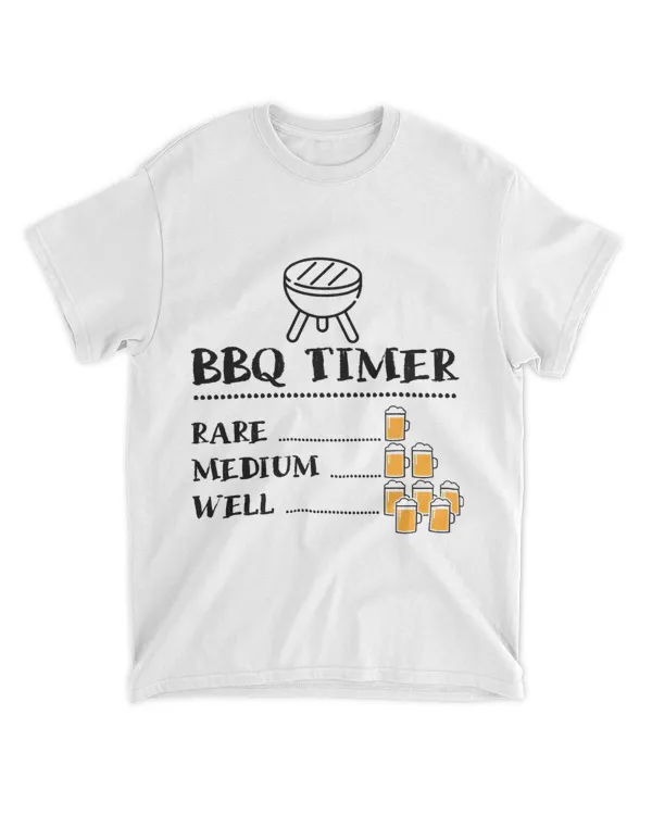 Mens Funny BBQ Timer Grilling Or Smoking Meat