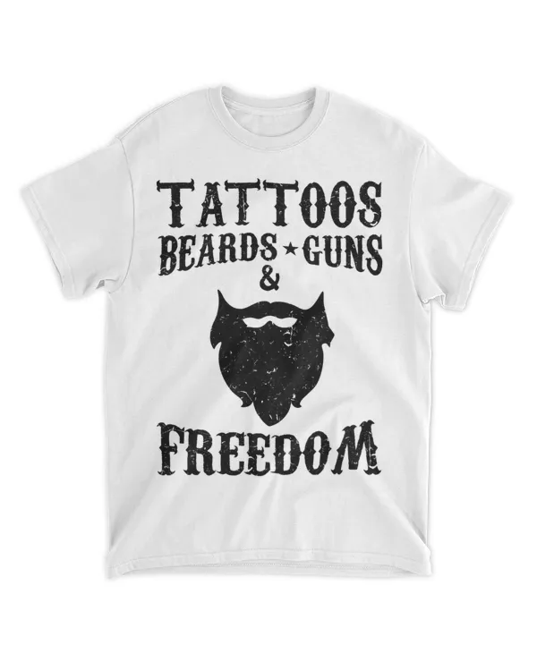 Mens Ink Tattoos Beards Guns 2Freedom 21