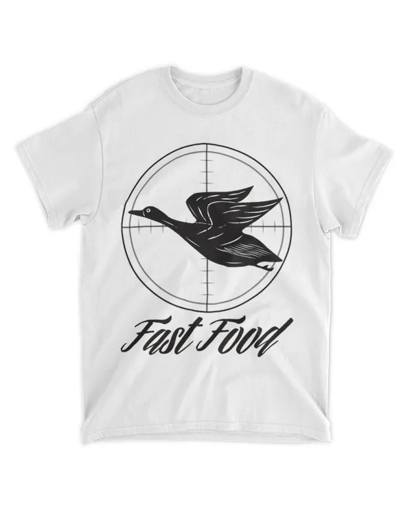 Funny Hunter Fast Food Geese Graphic Design