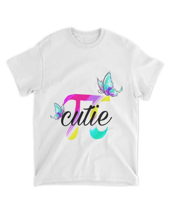 Pi Day Funny Cute Cutie Pi Pretty Math Butterfly Girls Pi 43