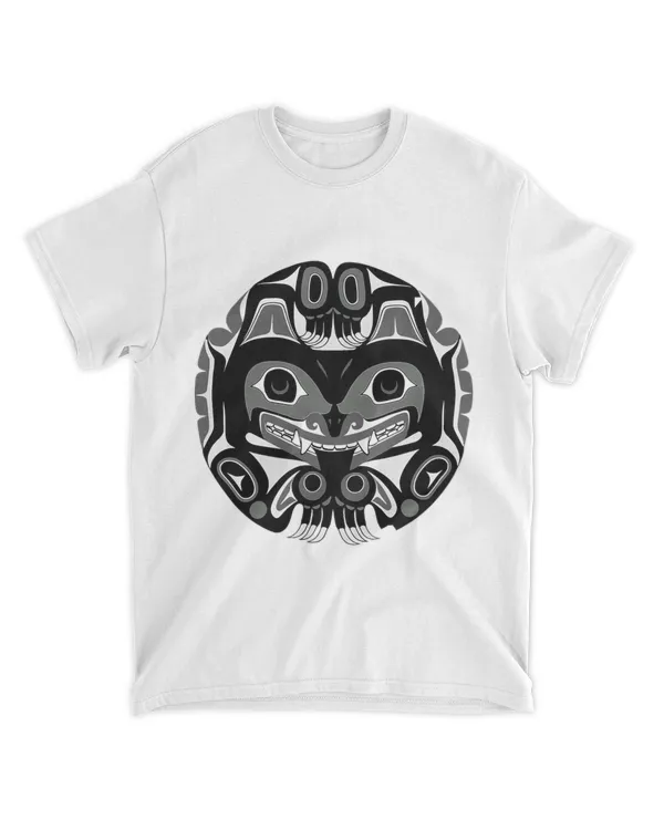 Alaska Native American Tlingit Eagle Tribal Bear Clan Gray