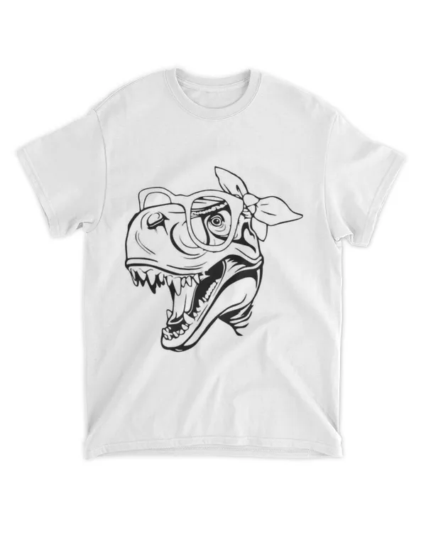 Female TREX with Glasses and Headscarf Tyrannosaurus