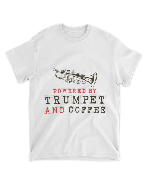 Trumpet Player Coffee Vintage Powered By Trumpet And Coffee