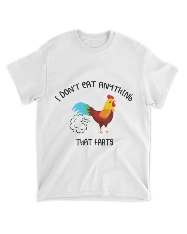 Vegetarian Vegan I Don’t Eat Anything That Farts Chicken 1