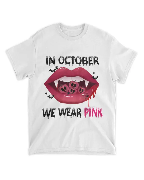 in october we wear pink breast cancer awareness
