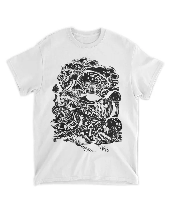 Cottagecore Aesthetic Frog Mushroom Goblincore Short Sleeve