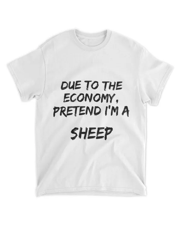 White Due Economy pretend Im A Sheep Easy Halloween Costume