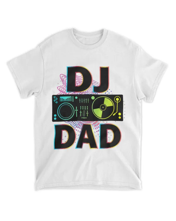 Mens Dj Dad Beat Maker Dad Fathers Day Disc Jockey Music Player