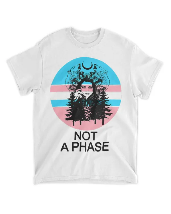 Pretty Transgender Pride Not A Phase Trans Butterfly Moon