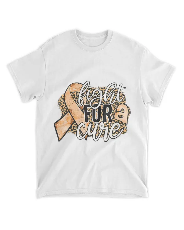 Fights For A Cure Ribbon Leopard Kidney Cancer Awareness